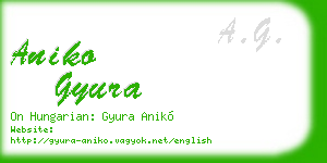 aniko gyura business card